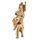 Brass Durga Statue Tranquil Durga Rides Her Fierce Vahana