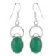 Sterling Silver Earrings Aventurine Fancy Earrings