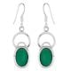 Sterling Silver Earrings Aventurine Fancy Earrings