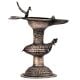 Handcrafted Brass Oil Lamp Deepak With StandÂ With Two Peacock Figurines