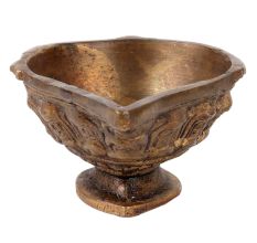 Bronze Spiritual Oil Lamp With Fine Carving