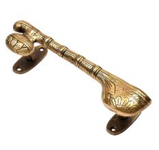 Golden Brass Solid Furniture Hardware Ornate Door Handle Pull