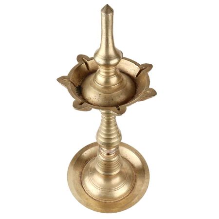 Brass Oil Lamp Diwali Vilakku Nilavilakku Puja Oil Lamp