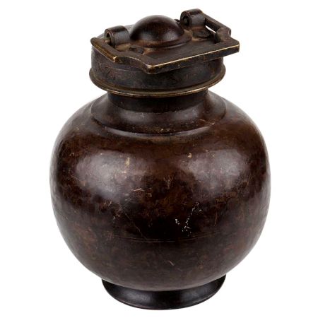 Handcrafted Brass Holy Water Pot With Lid