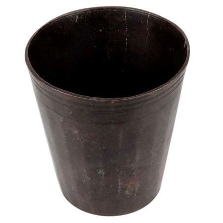 Brass Glass Shape Holy Water Pot  With Black Finish