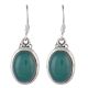 92.5 Sterling Silver Green Aventurine statement Earrings For women