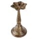 Brass Oil Lamp South Indian Engraved Diya Light Stand