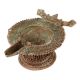 Brass Oil Lamp Tribal Culture Indian Handmade Showpiece