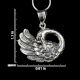 92.5 Sterling Silver Swan Charm Pendant jewellery Pendant