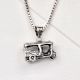 92.5 Sterling Silver Auto Rickshaw Charm Pendant for Men And Women