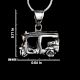 92.5 Sterling Silver Auto Rickshaw Charm Pendant for Men And Women