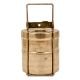 Small Brass Indian Two Compartment Tiffin Box Set (or Dabba)