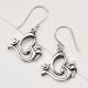92.5 Sterling Silver Earrings Om Ganesh Drop Dangle Earrings