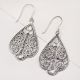 Traditional 92.5 Sterling Silver Drop Earrings