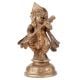 Brass Standing Ganesha Statue Playing The Veena