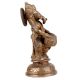 Standing Brass Ganesha Statue With Musical Instrument (Dholak )Decorative Showpiece