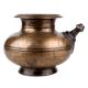 Brass Holy Water Pot With Stout With Patina