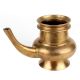 Golden Brass Kindi Water Pot With A Curved Spout