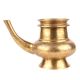 Golden Brass Kindi Water Pot With A Curved Spout
