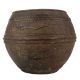 Brass Odisha Rice Measuring Bowl In Dark Finish