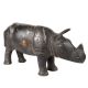 Hand Crafted Wild Animal Hippo Standing Statue