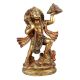 Brass Hanuman Worship Statue Holding Dronagiri Mountain