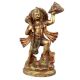 Brass Hanuman Worship Statue Holding Dronagiri Mountain