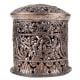 Copper Box With Lid Jali Cut Work Round Box
