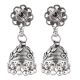 92.5 Sterling Silver Flower Jhumkis Silver Chandelier Earrings