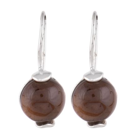 92.5 Sterling Silver Earrings Hanging Bunch Citrine Different Shapes Dangler Earrings