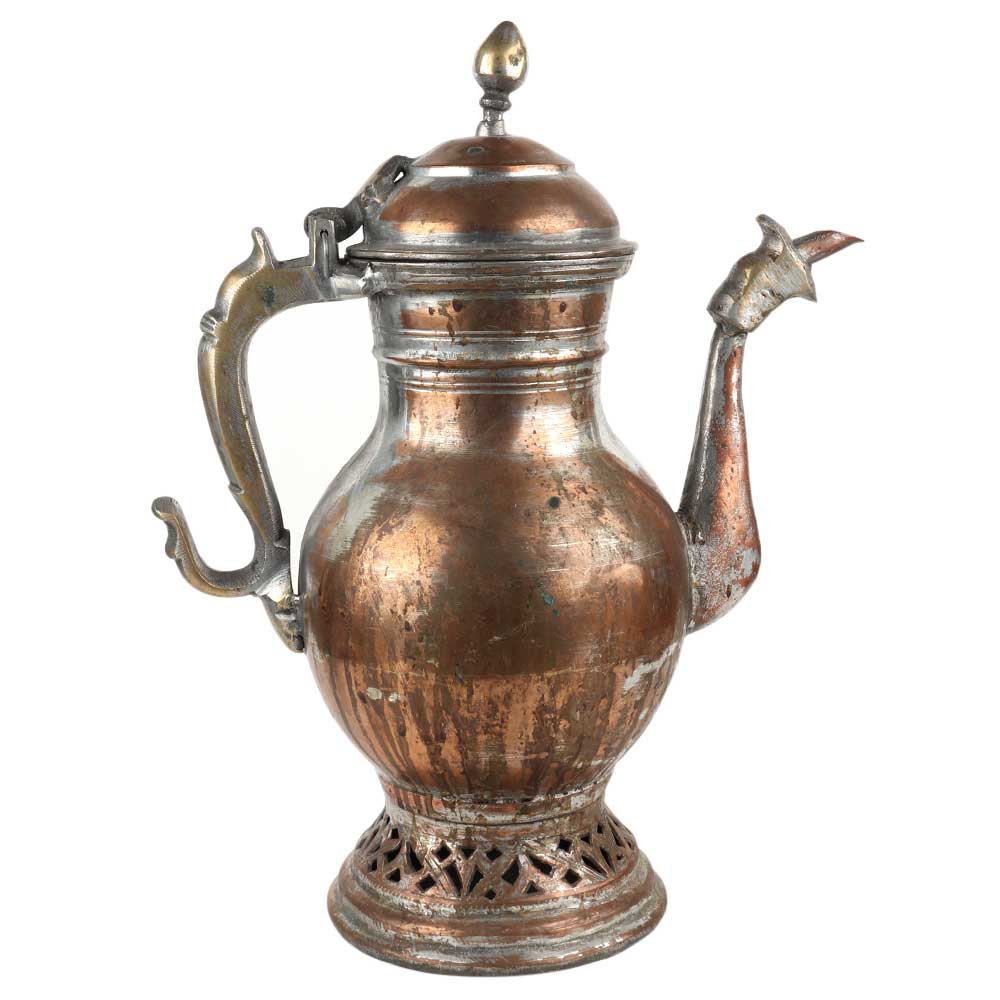 Copper Pot With Lid Islamic Arabic Carving Teapot