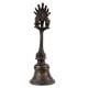 Brass Puja Bell With Two Garuda Figurine God Handle