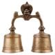 Brass Twin Bell Nandi Lingum Cobra Ritual Bell