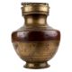 Brass And Copper Gangajal Pot With Carvings And Lid