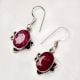92.5 Pink Tourmaline Sterling Silver Earrings Semi Precious Stones Earrings