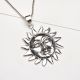 92.5 Sterling Silver Pendant Mayan Sun Pendant Men Sun Face