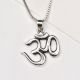92.5 Sterling Silver OM Sanskrit Yogi Pendant
