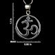 92.5 Sterling Silver Om Pendant Spiritual Jewellery