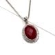 92.5  Sterling Silver  Pendant Oval Cut Stone Spinel Stone Daily Wear Pendant