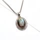 92.5 Sterling Silver Earrings Glowing Big Oval Shaped Labradorite Gemstone Pendant