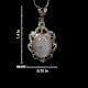 92.5 Sterling Silver Boho Chic Moonstone PendantÂ Designer Frame Pendant