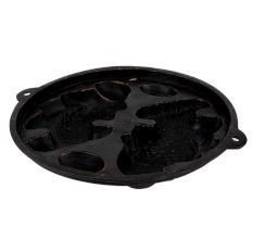 Black Fish Design Brass Appam Pot