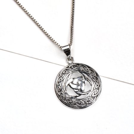 92.5 Sterling Silver Pendant Celtic Knot Tree Of Life Design Pendant