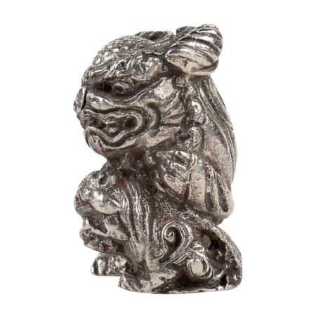 Silver Aluminum Dragon Statue Luck Feng Shui Animal Statue