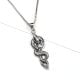 Handcrafted 92.5 Sterling Silver Snake Coiled Pendant