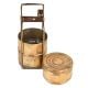 Hand made Brass Tiffin Box With Three Compartments