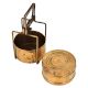 Brass Tiffin Box With Brass Strap Frame And Two Containers