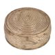 Round Brass Tiffin Box Spiral Design Engraved  Box