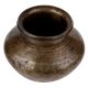 Brass Pot With engraved God Goddess Serpents and flower Design