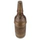 Brass Water Bottle With Engraved Leaves Design And Patina